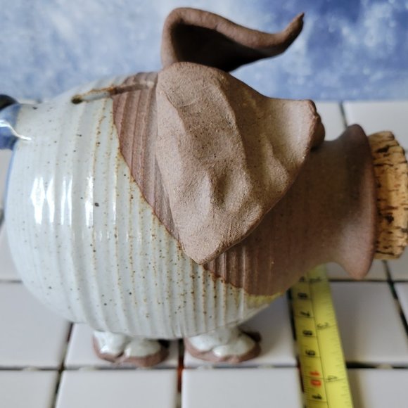 Piggy Bank .. Hand-sculpted Clay .. One-Of-A-Kind - Picture 7 of 9